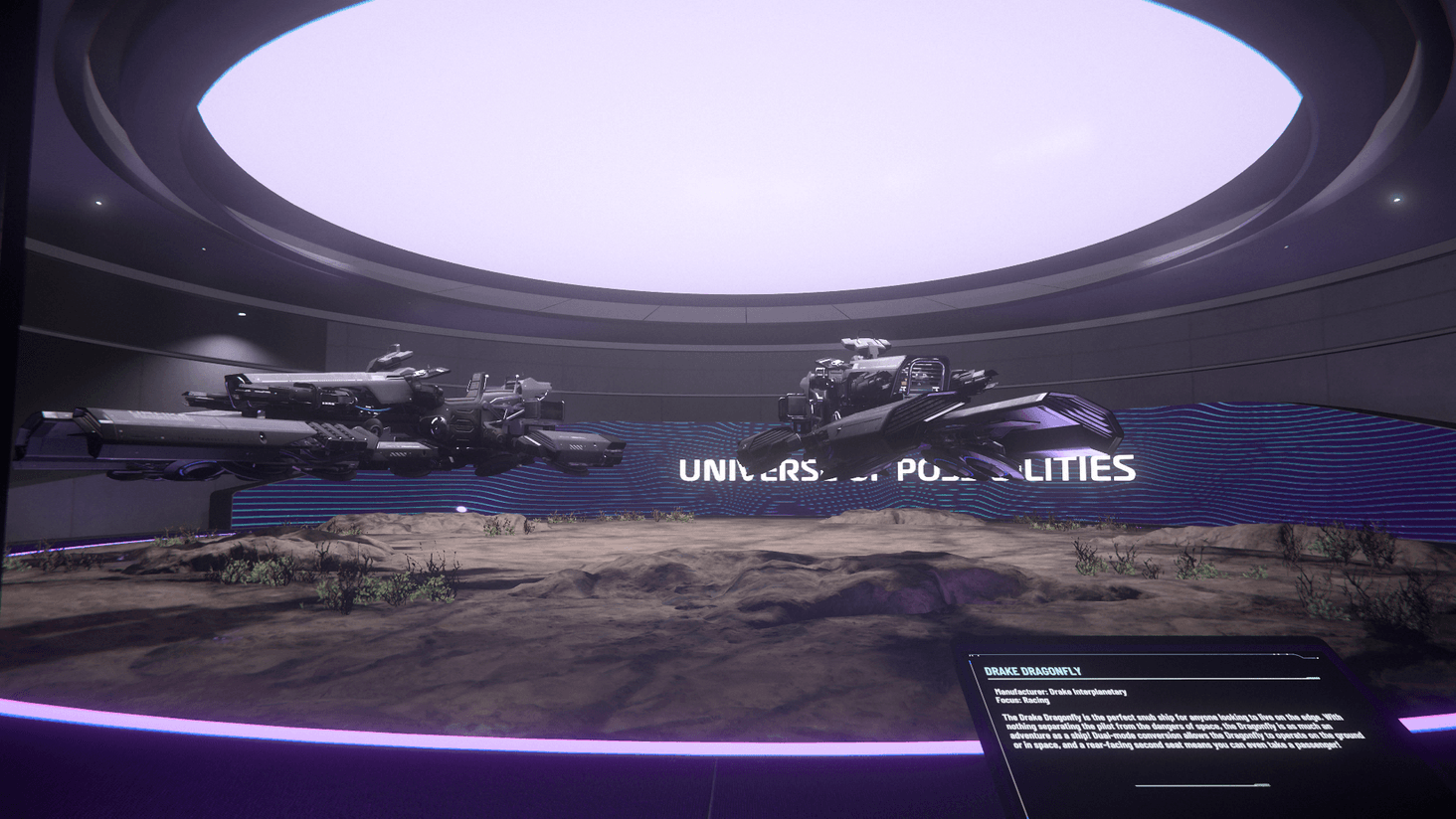 Drake Dragonfly Speeders.

In-Game Screenshot (RAW). Star Citizen Alpha 3.21.1 : 1920x1080p, no post-editing.
