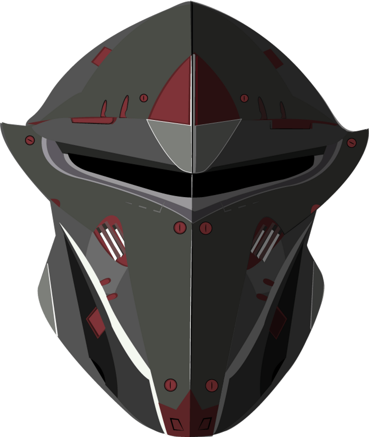 An illustration I made of the paladin helmet, This is the way 

