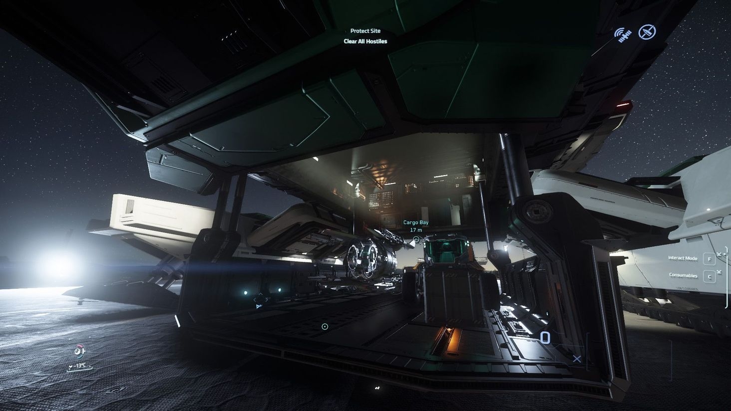 Fits a Fury in the cargo bay