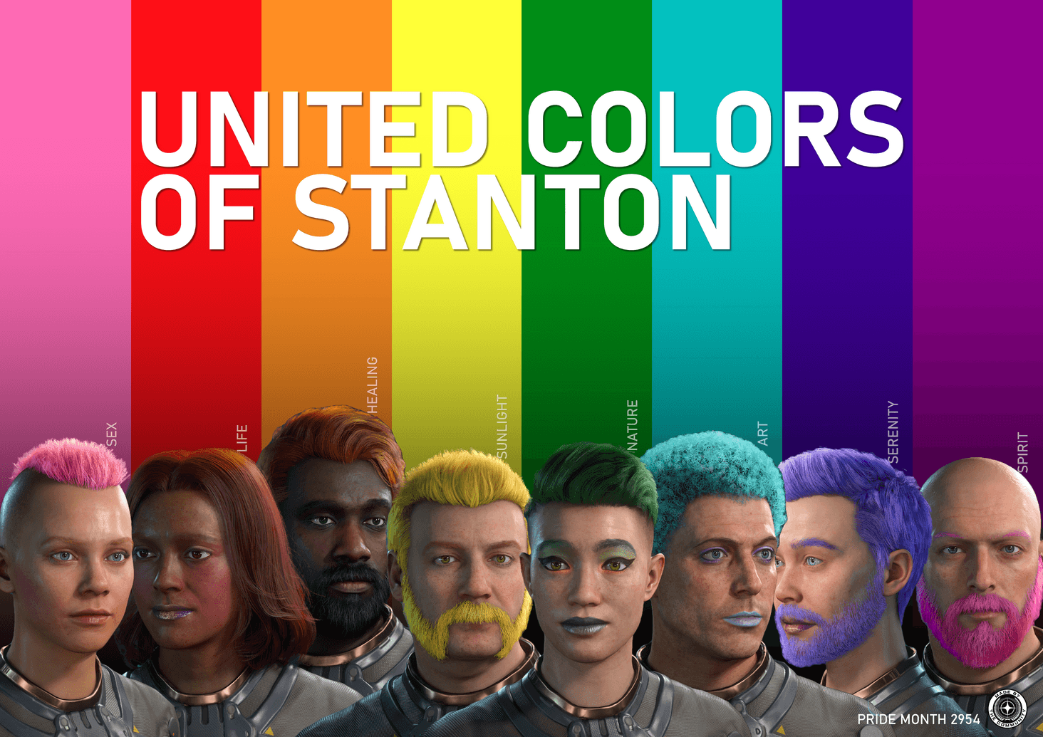 Each color in the Baker Pride Flag had a specific meaning. Pink for Sex, Red for Life, Orange for Healing, Yellow for Sunlight, Green for Nature, Turquoise for Art & Magic, Indigo for Serenity, Violet for the spirit of LGBTQ people. #PrideMonth2954