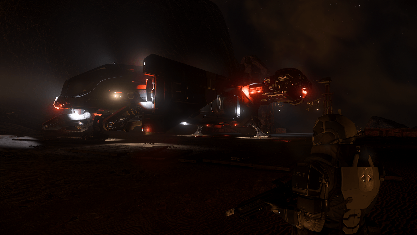 Returning after a successful mission.
