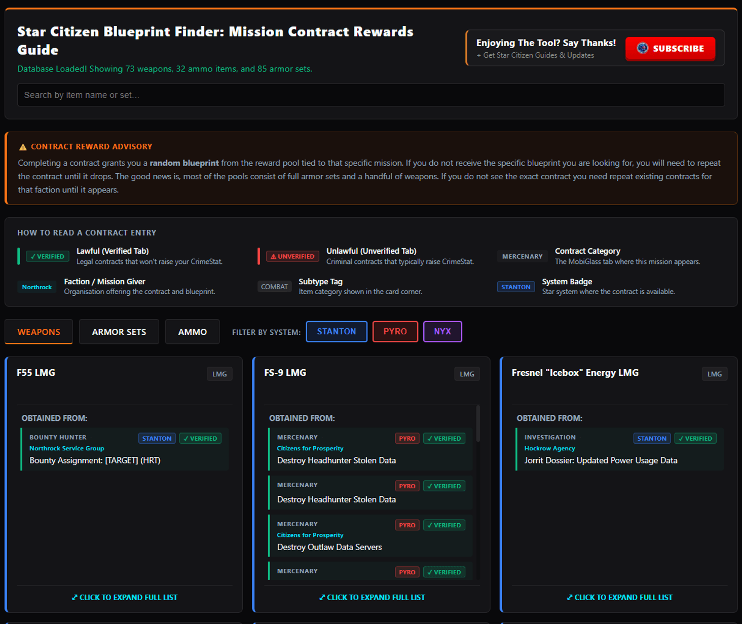 Weapon Blueprint Selection