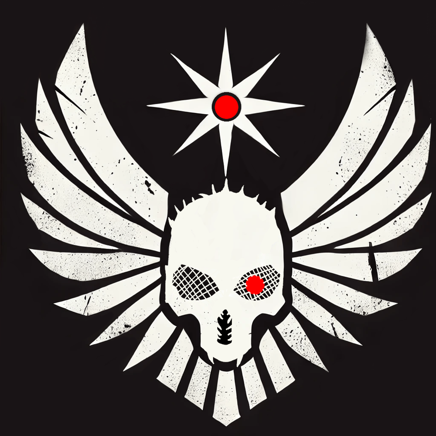 Shipjacker, with red sun and bird ( for me its phoenix) wings