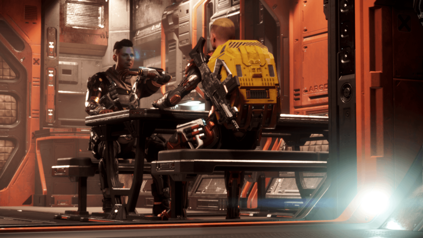 Post mining session debrief.