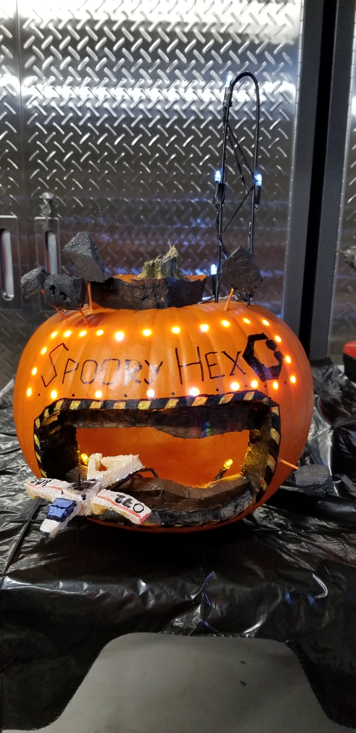 Green Imperial Hex's latest in pumpkin stations and habs - The 2954 SPOOKY HEX!