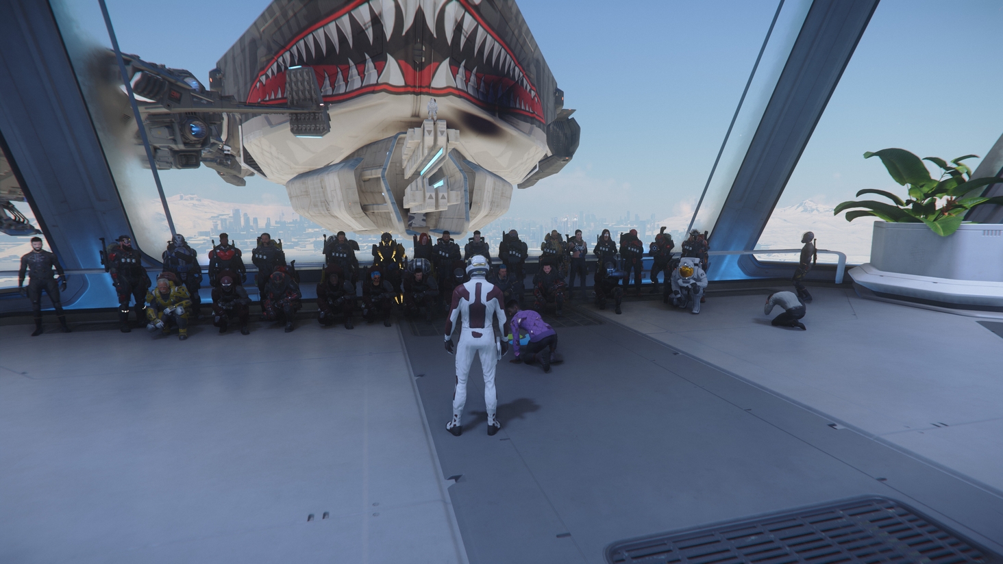 Selfie time in front of the aquarium 