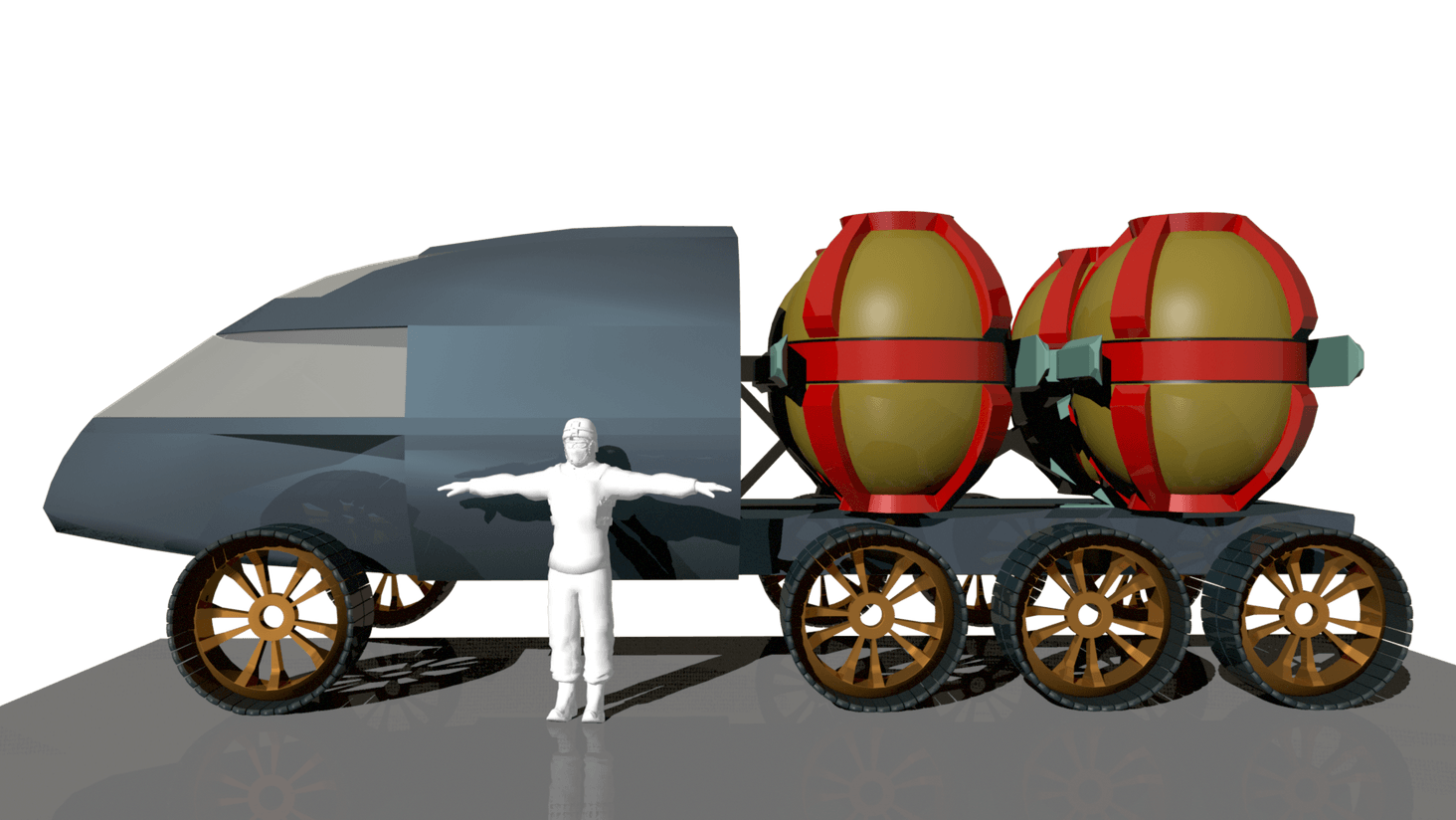 Pod protectors added so they can stand on own when detached.