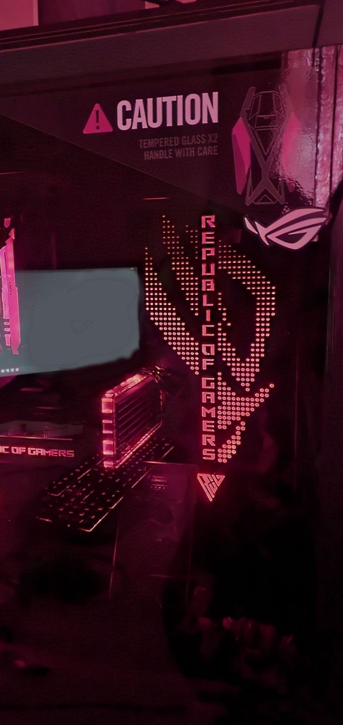 Only the ROG team would think to make the warning logo look cool!