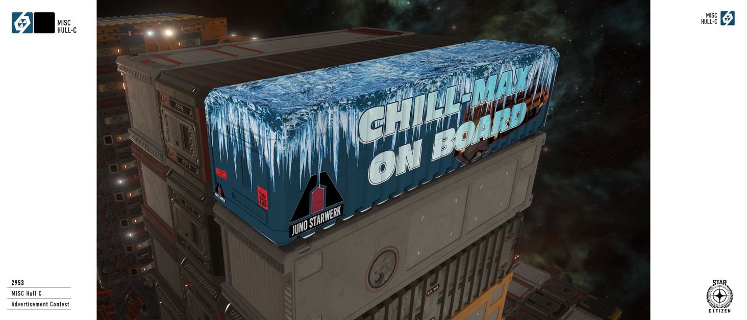 Whats colder than the expanse of open space?
This would also be nice with a good frosted effect. I added a few shipping labels I figure a big cooler like this would need careful handling upon arrival.