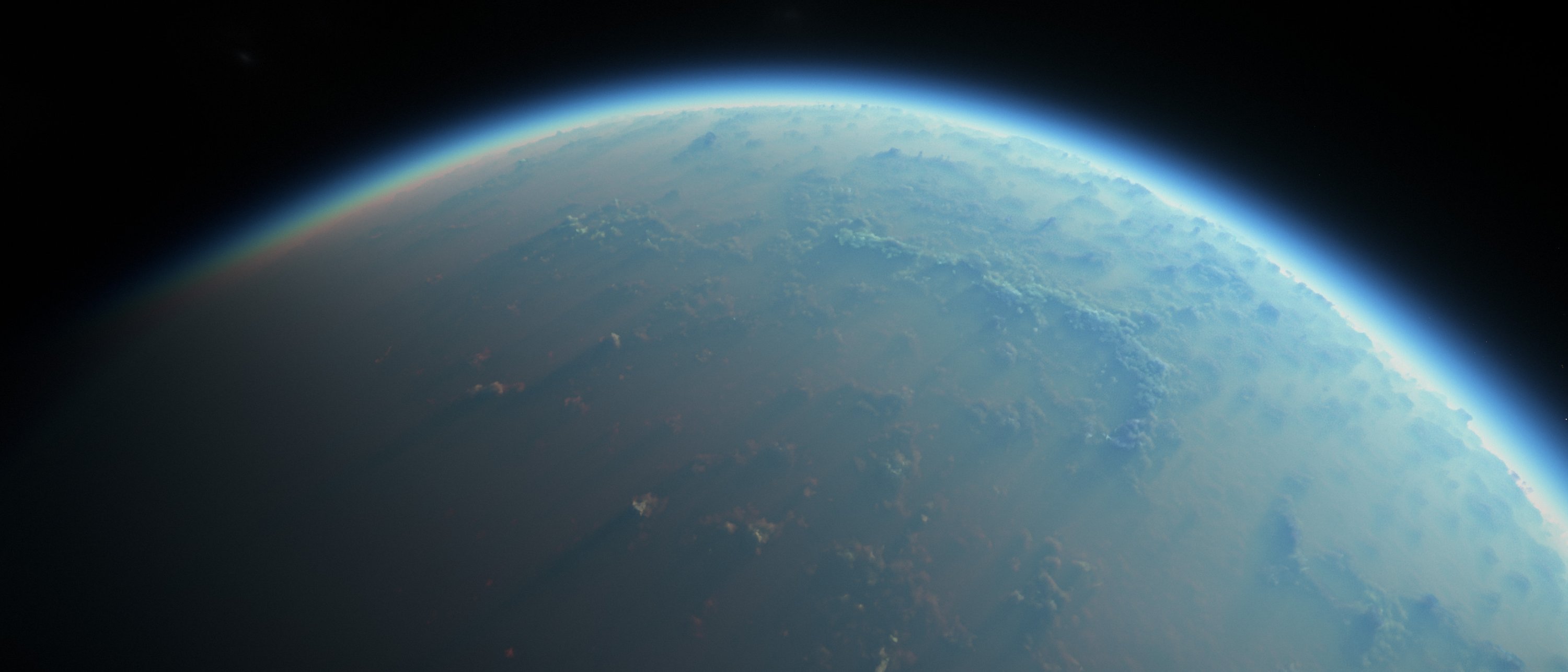 New roadmap artwork showing the blue atmospheric limb of Nyx III from orbit