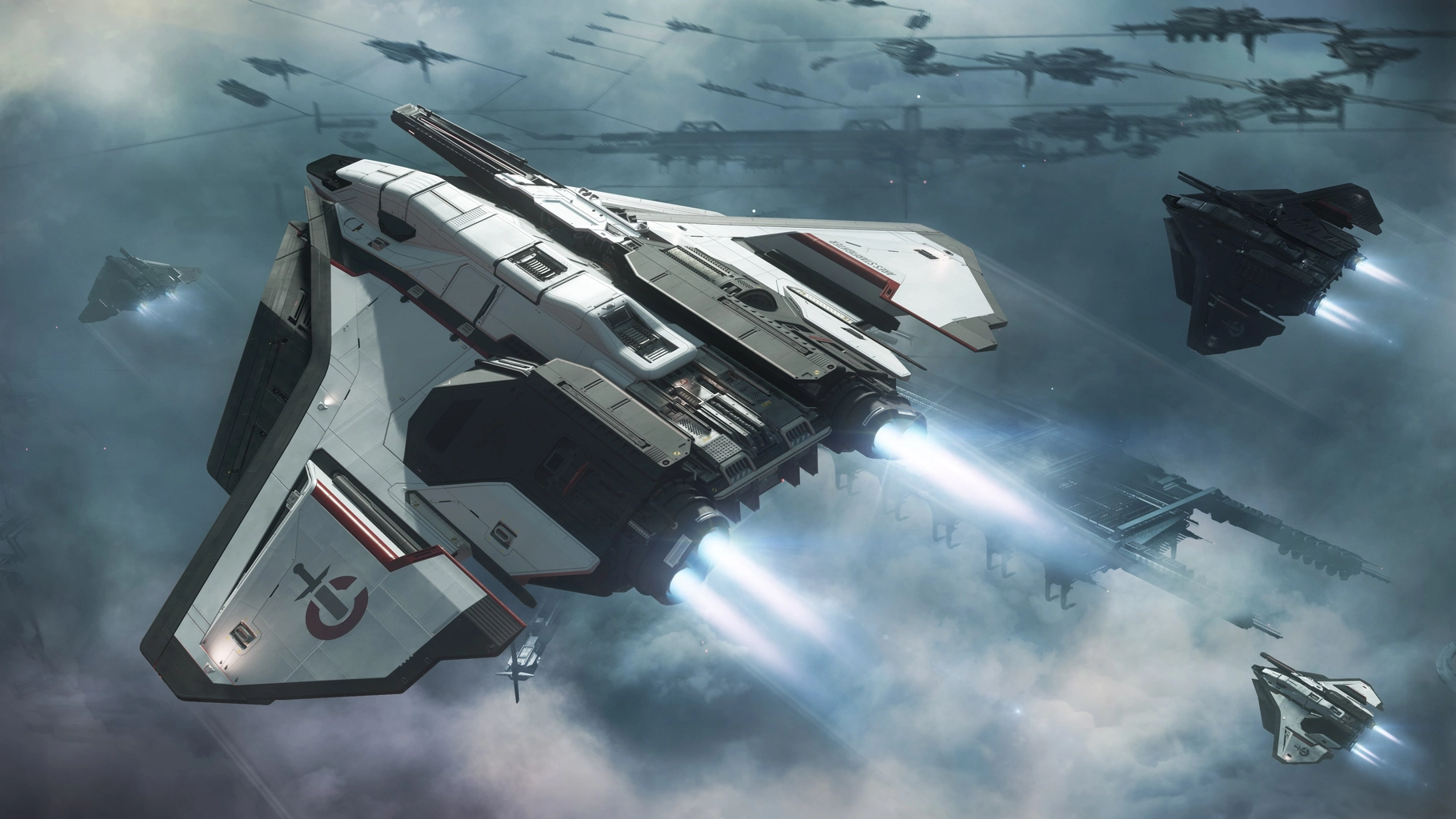 Crusader Ares Ion with its laser cannon