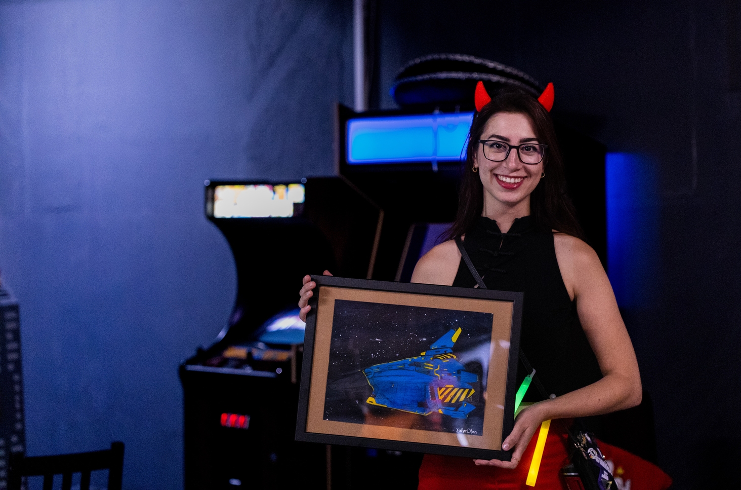 My Zeus painting which I raffled off there