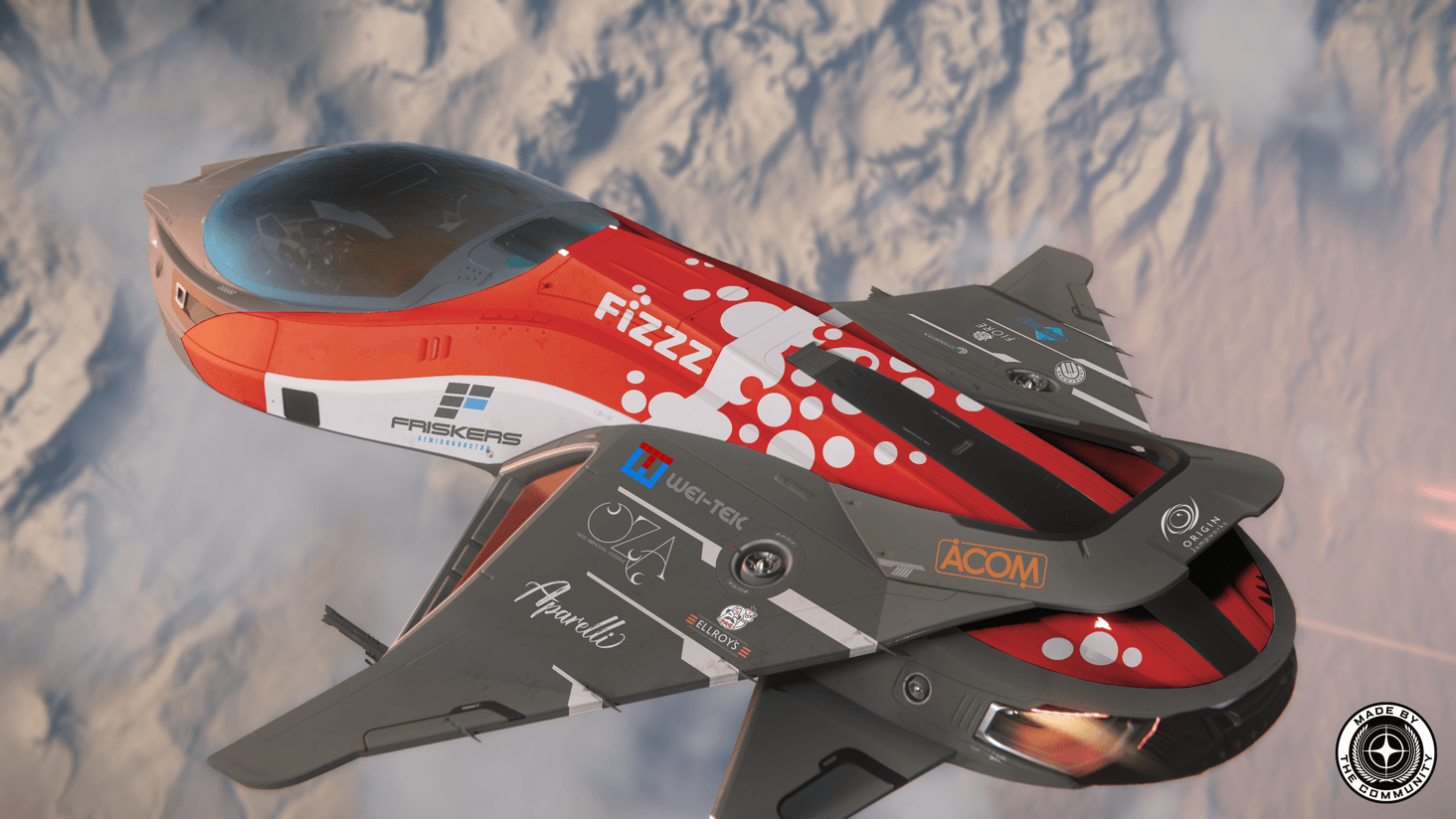 The Racing "Fizzz" sponsor version that was cut out of my first draft