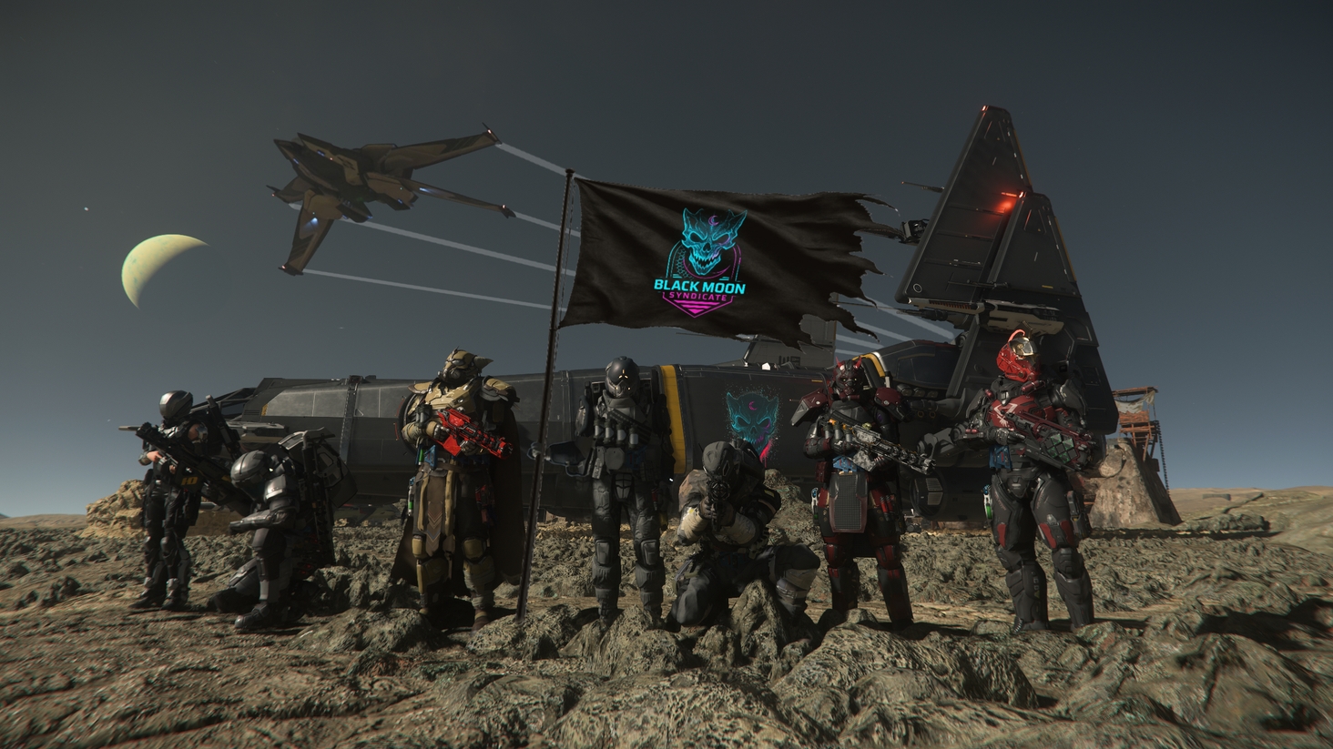 The Crew of Black Moon Syndiace, always prepared for any 'special operations' and always up for shennanigens! 