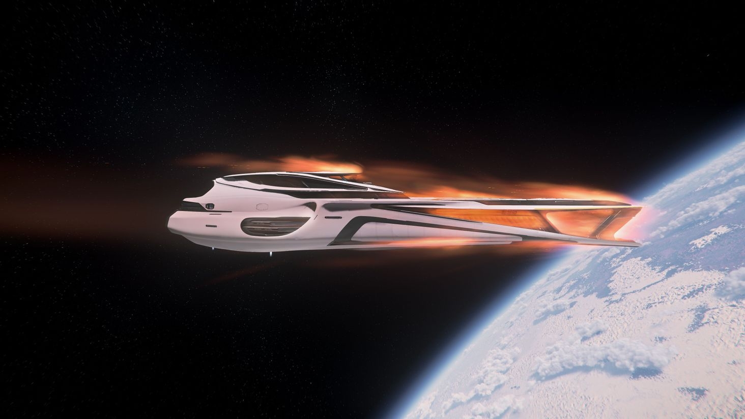 Origin 890 Jump entering the atmosphere