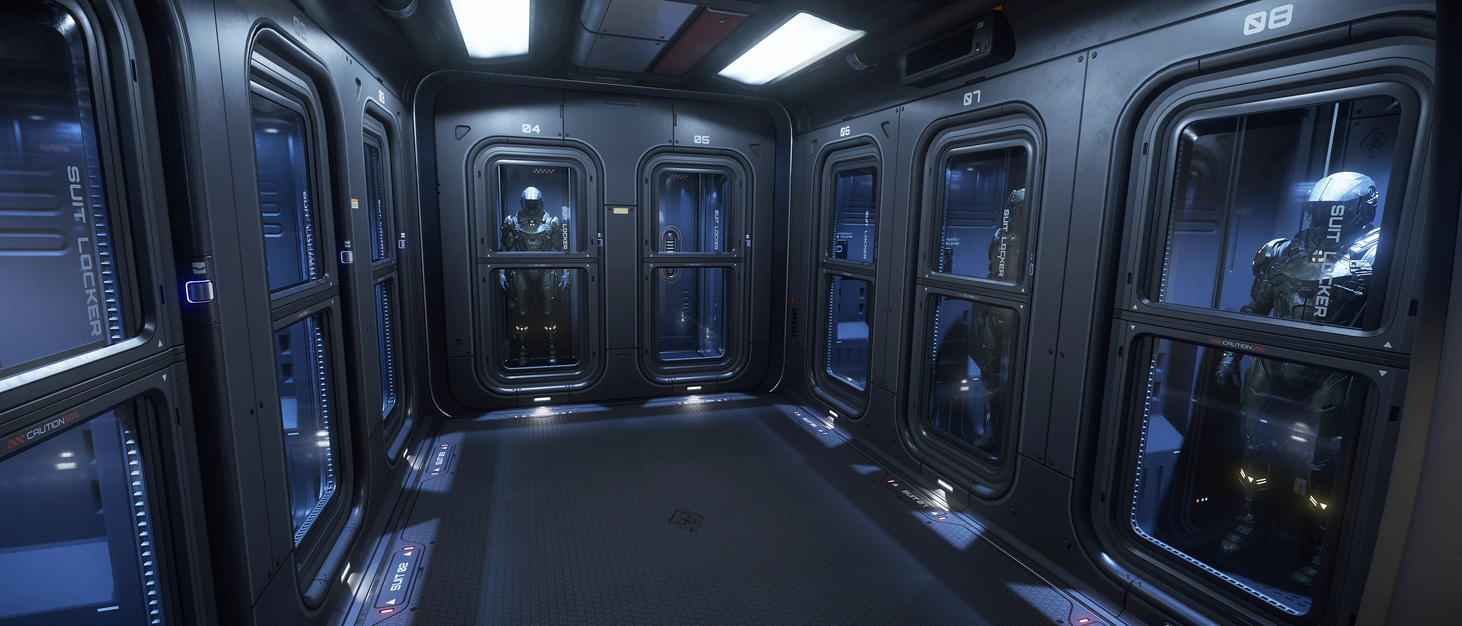 Star Citizen Starlancer TAC SuitLockers 01 Suits 4K