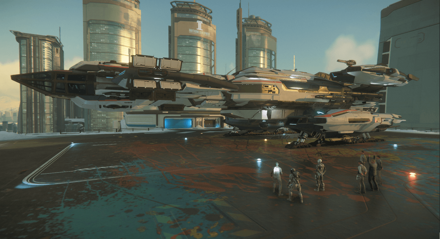 Picture from a discovery tour around microTech, or Stanton IV.