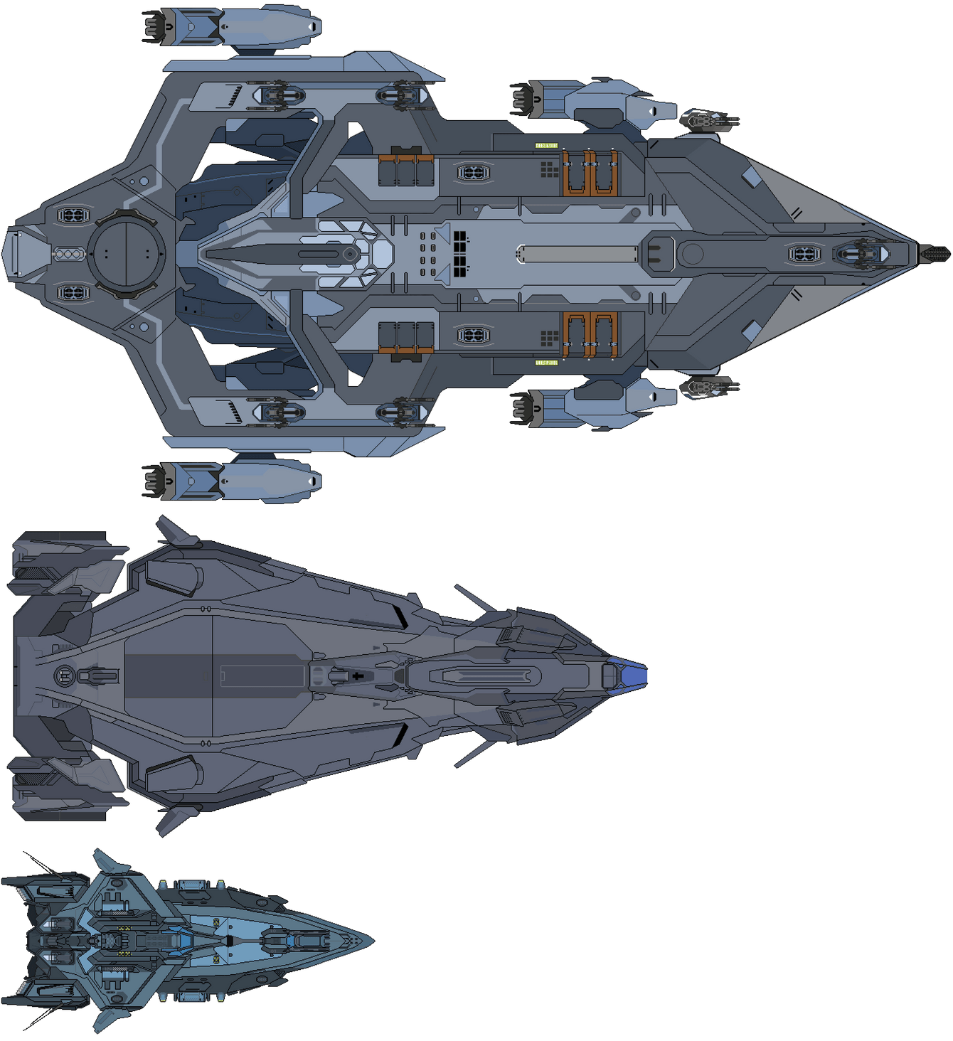 Showing size compared to Idris and Polaris (scaled 300%).