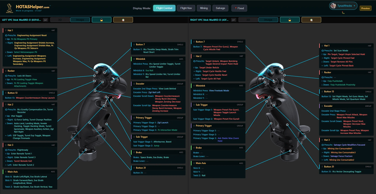 Example of Virpil Grips