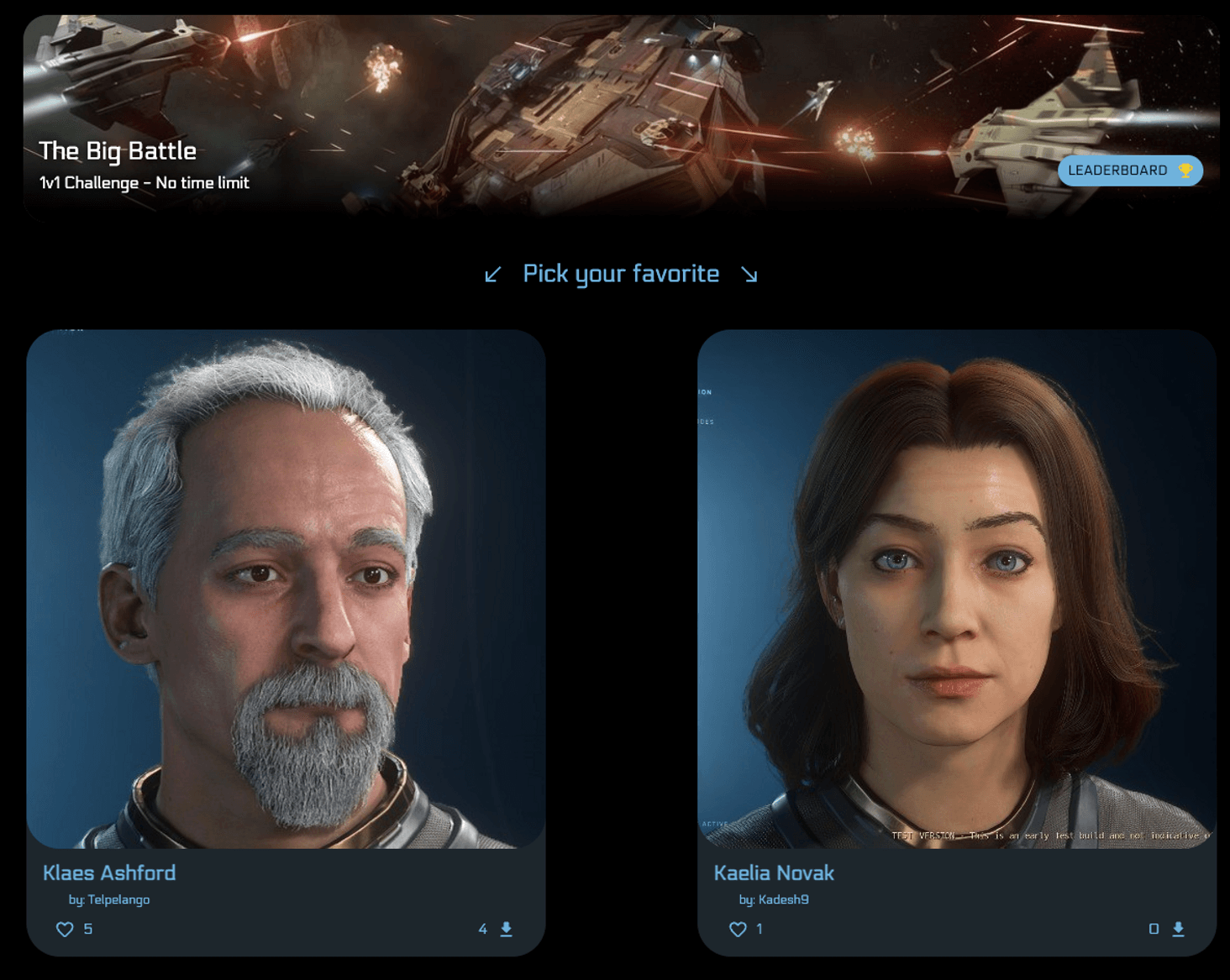 Discover random heads by playing the battle contest and choosing your favorites!