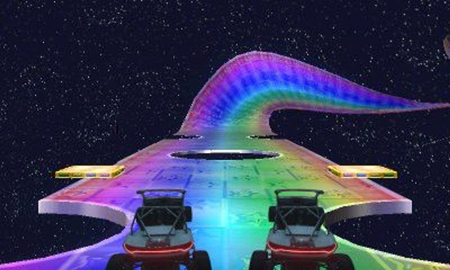 Rainbow road star citizens way :D in the atmos of Crusader no side rails if you fall off you fall off lol
