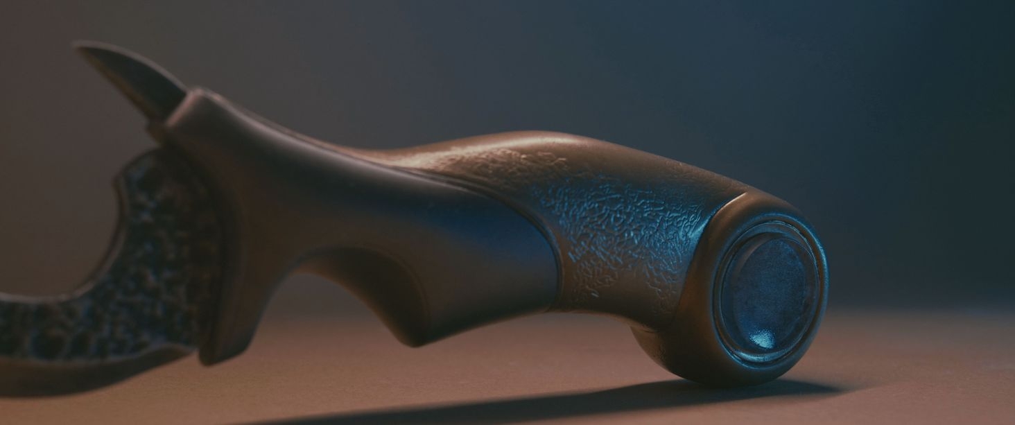 More of the handle in different light.