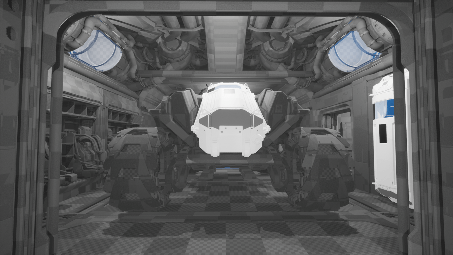 Rear bay view from main corridor