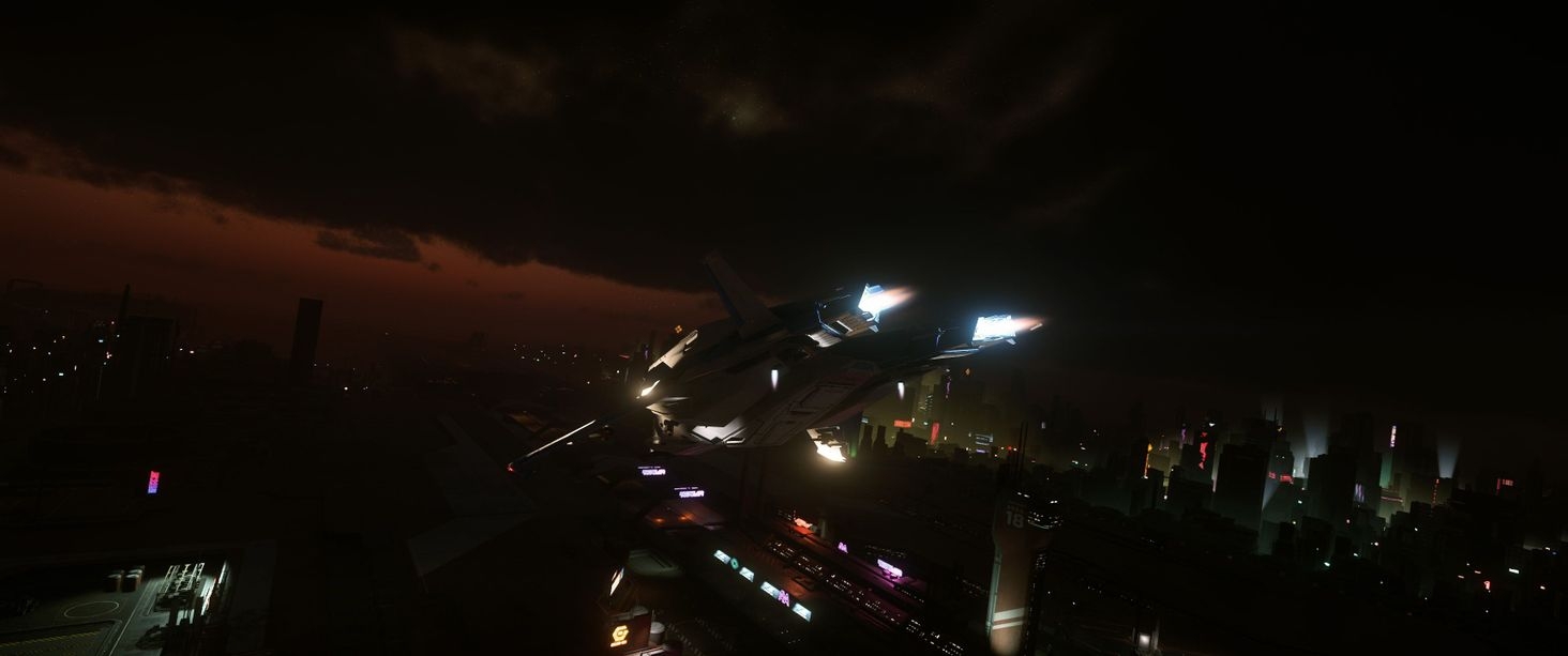 Stock paint and angry skies at Area 18