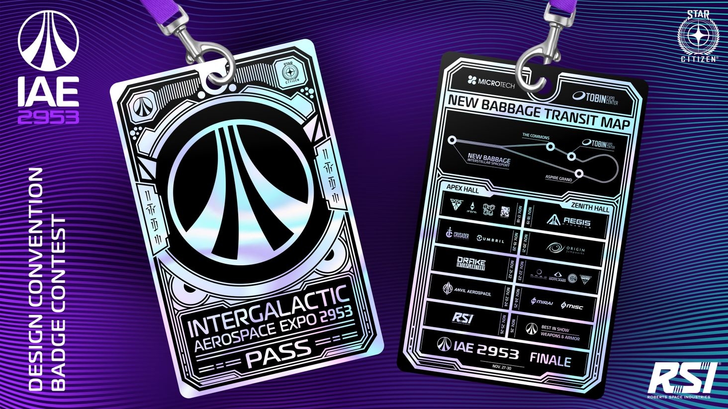 Holographic Hall Pass Badge
