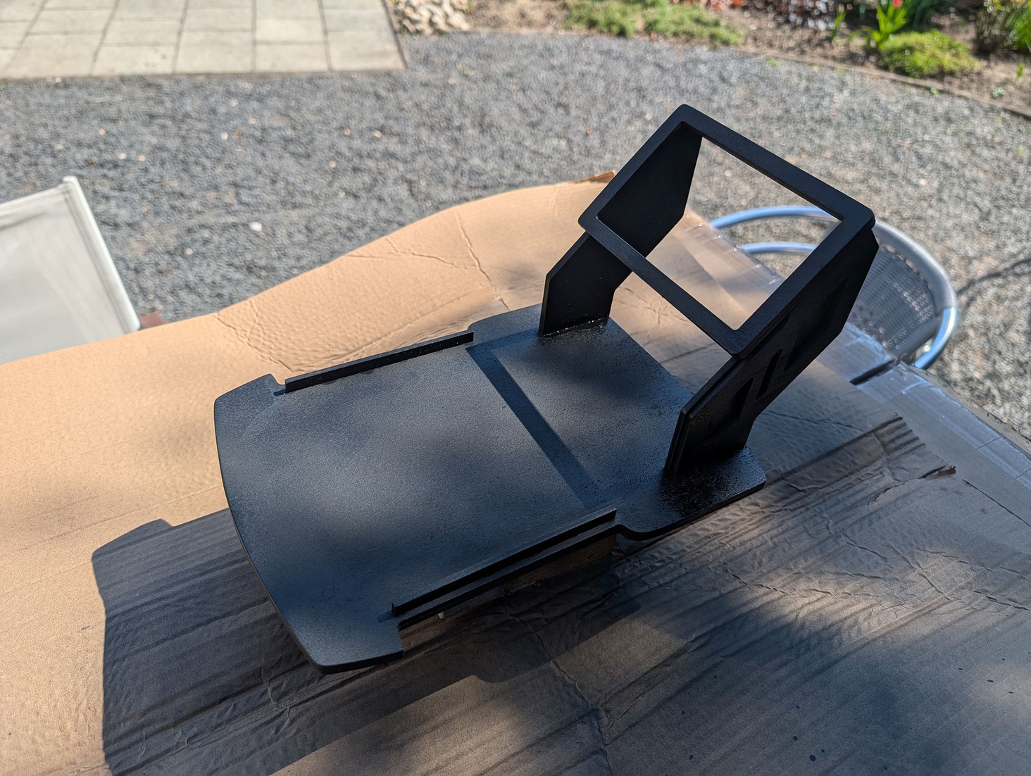 Matte black takes care of all the irregularities, I was too lazy to fill them in