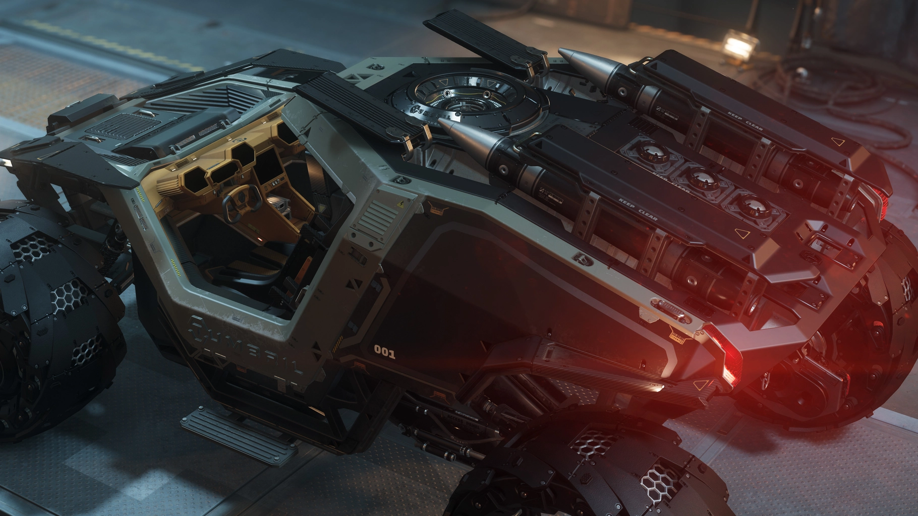 Missile equipment on the Cyclone AA