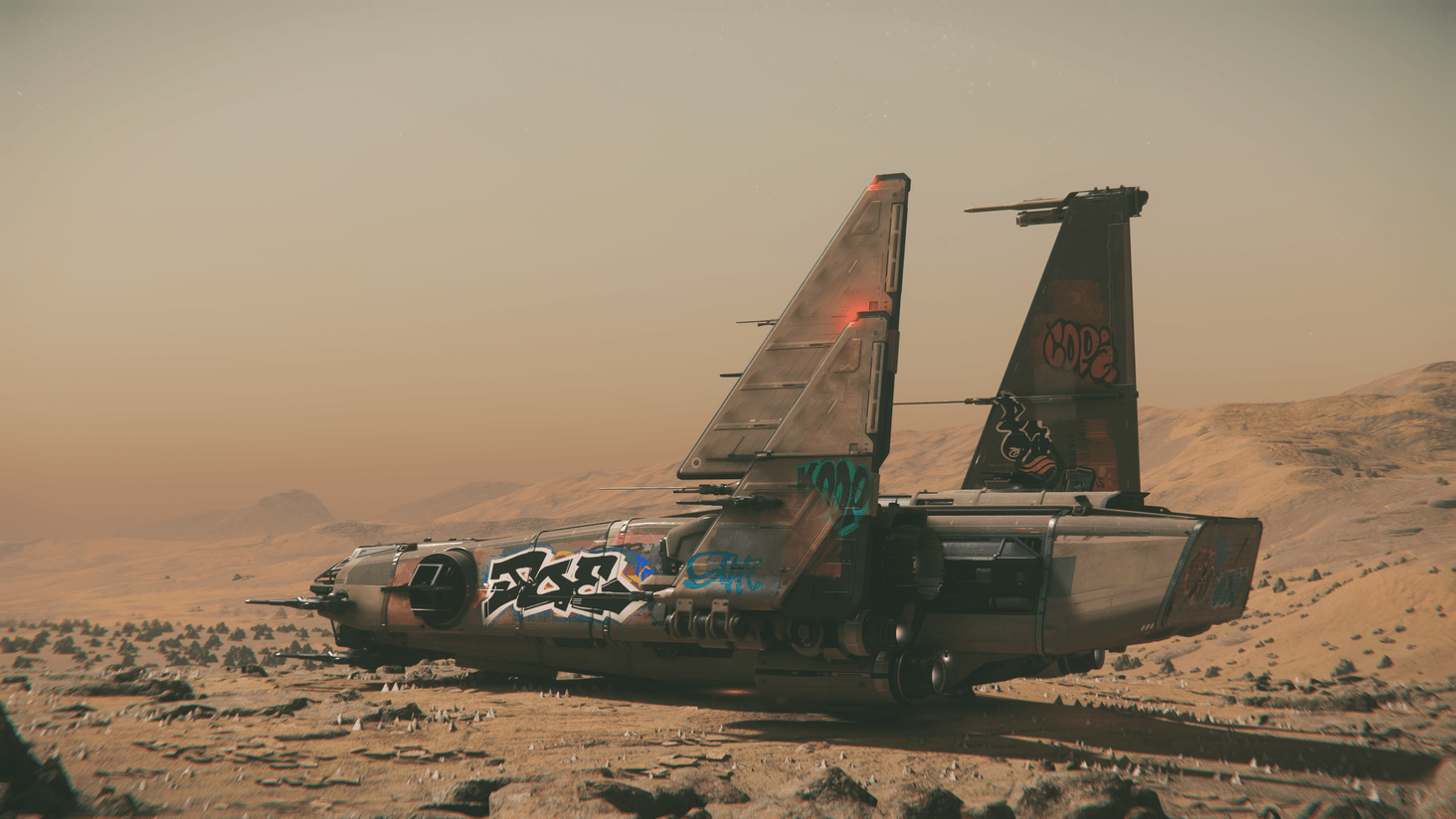 Corsair landing at Hurston 