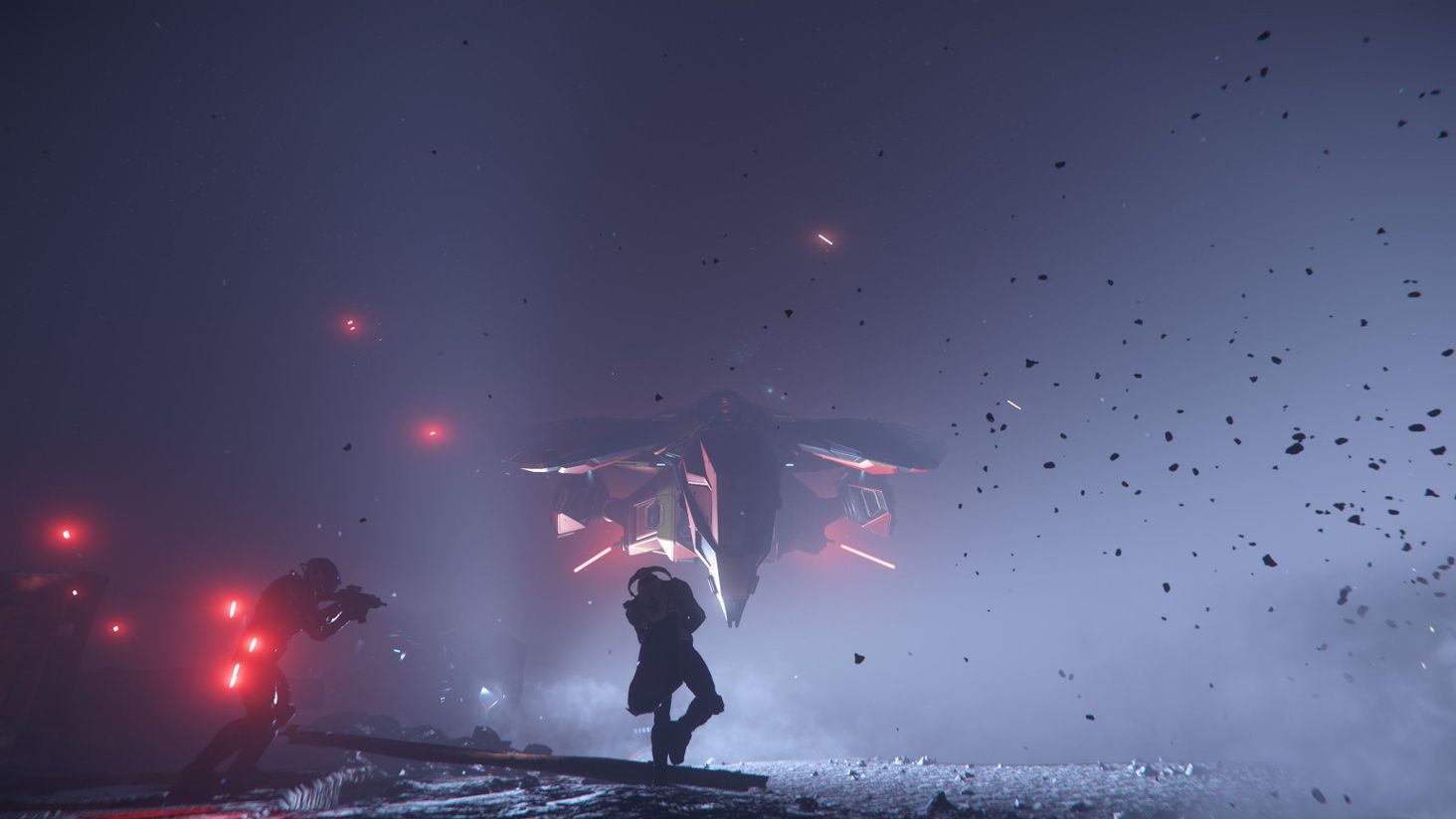 7} Its a close call for Frank as he dives away from a energy blast.