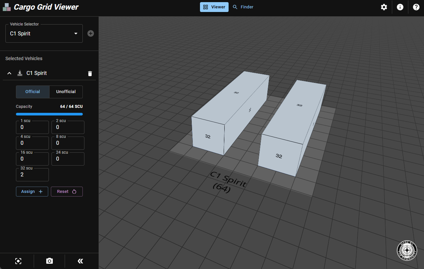 View all cargo grids in an interactive website.