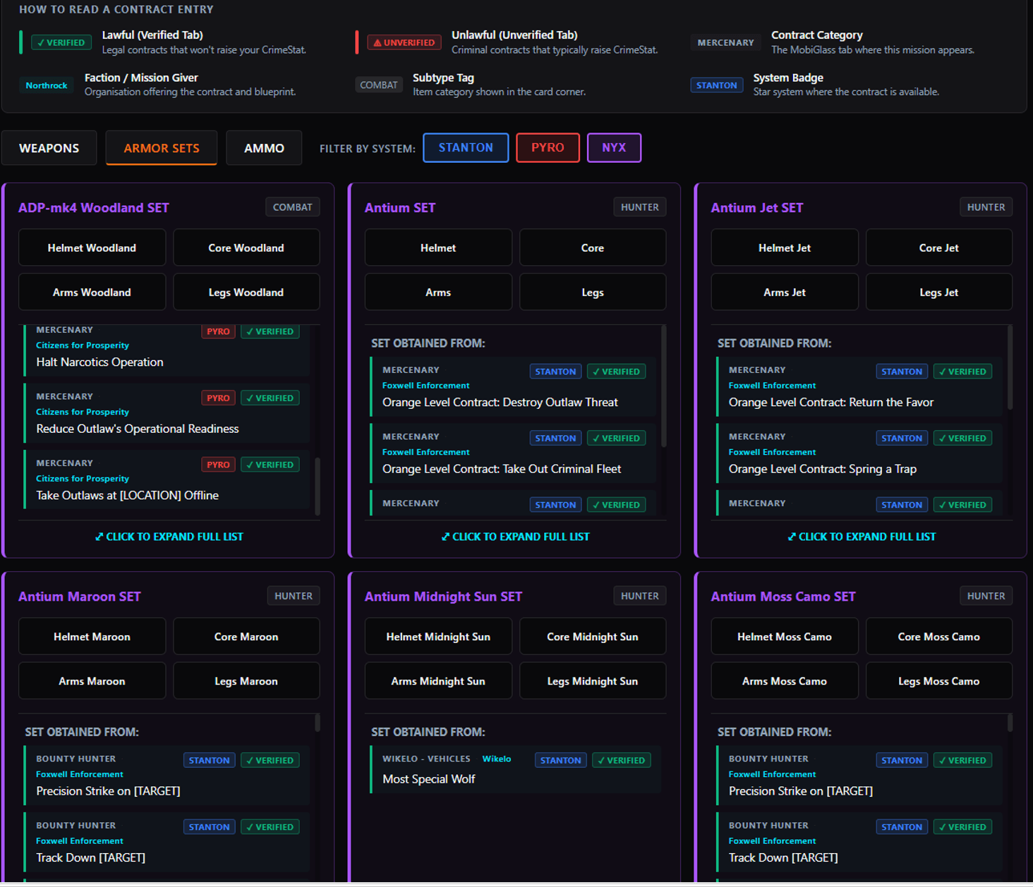 Armor Blueprint Selection 2