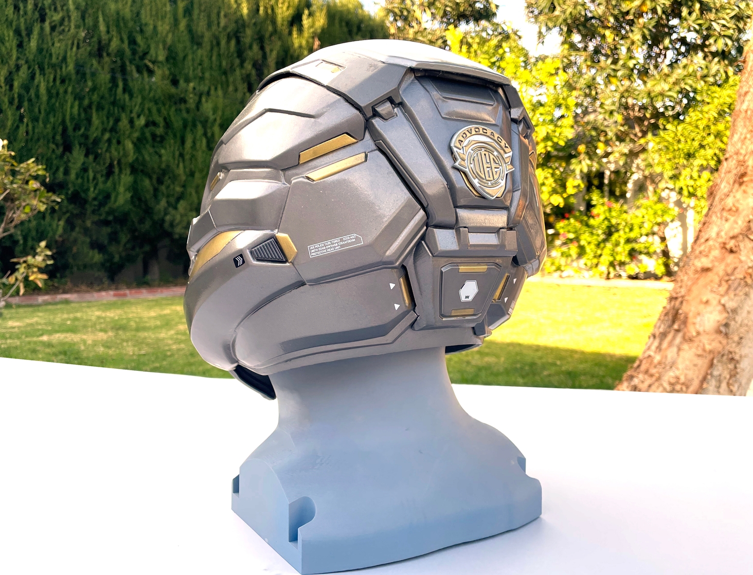 3d printed wearable UEE Advocacy Ace Interceptor Helmet