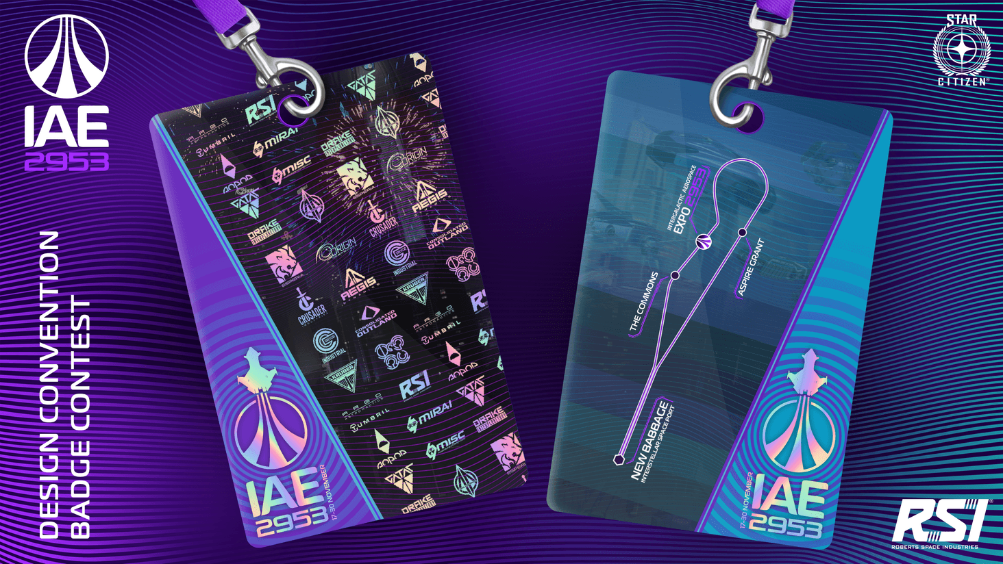 Concept of a simple polymer badge.