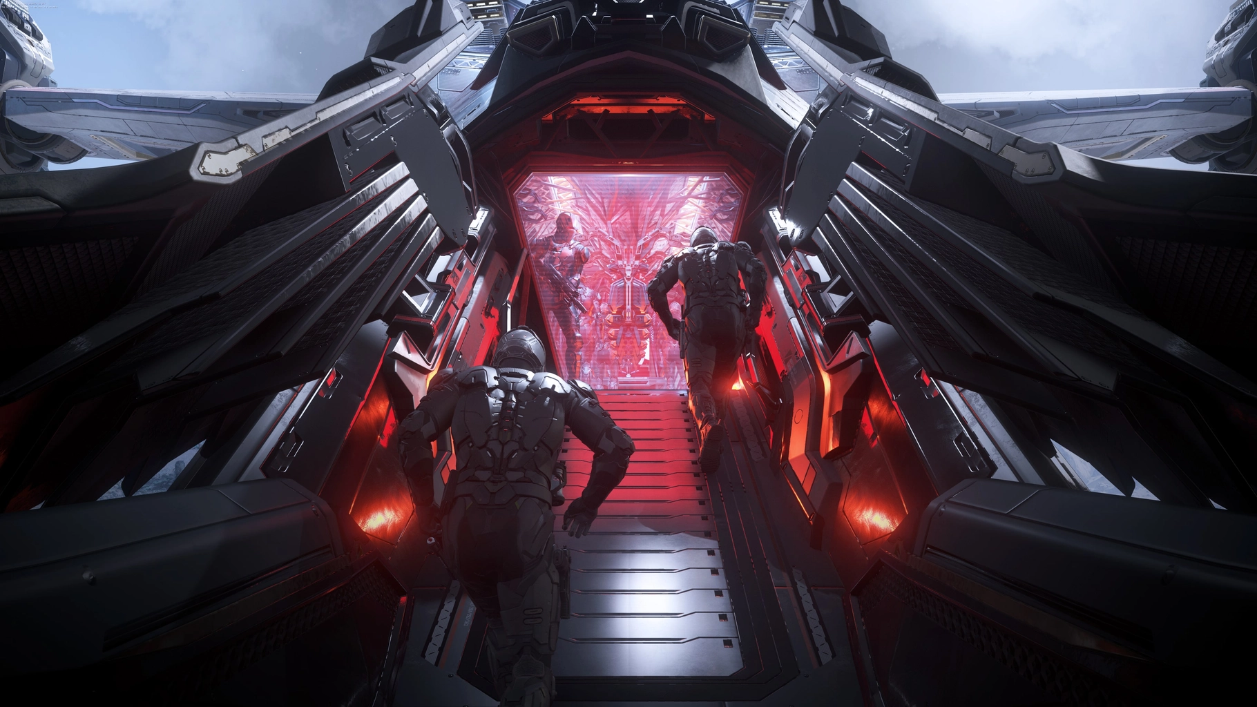 Troops boarding an Esperia Prowler