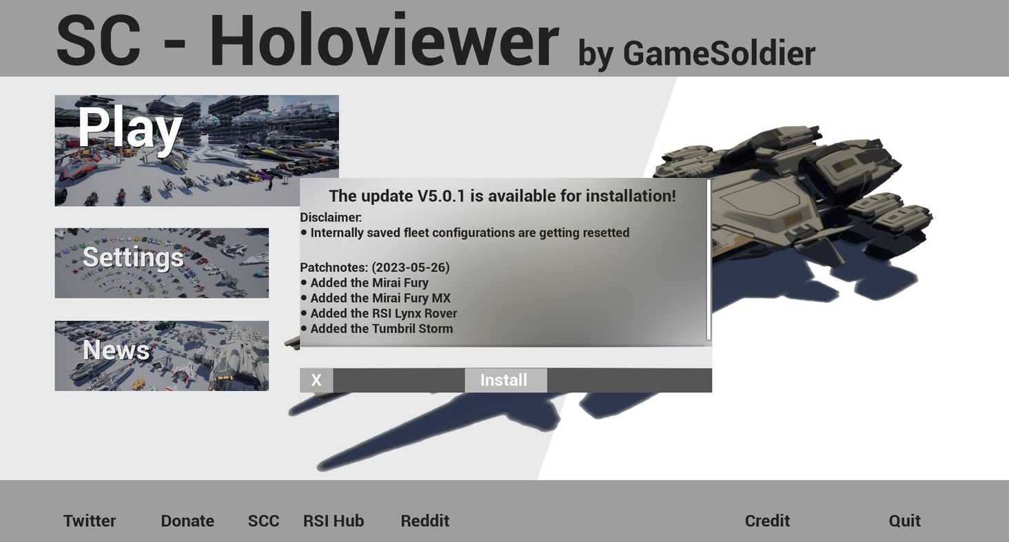 To install it open up the Version 5.0 and click install on the promt at the start or reopen the promt using the search for updates button in the settings