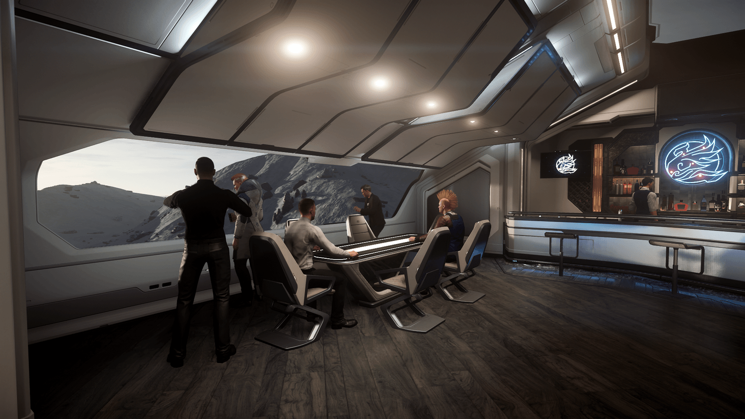 Screenshot during a lore focused tour around ArcCorp, or Stanton III.