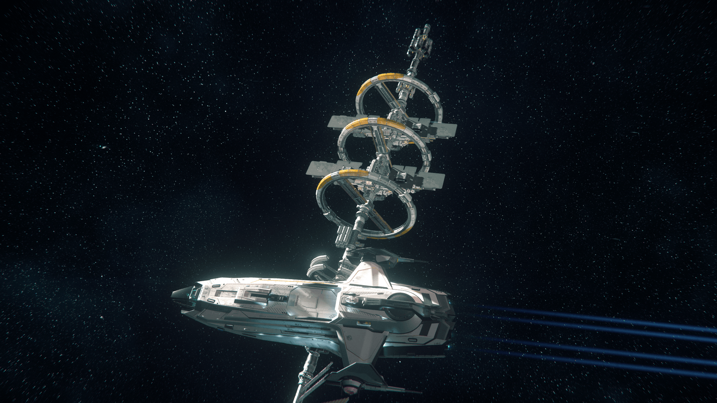 Carracks first flight from Port Olisar