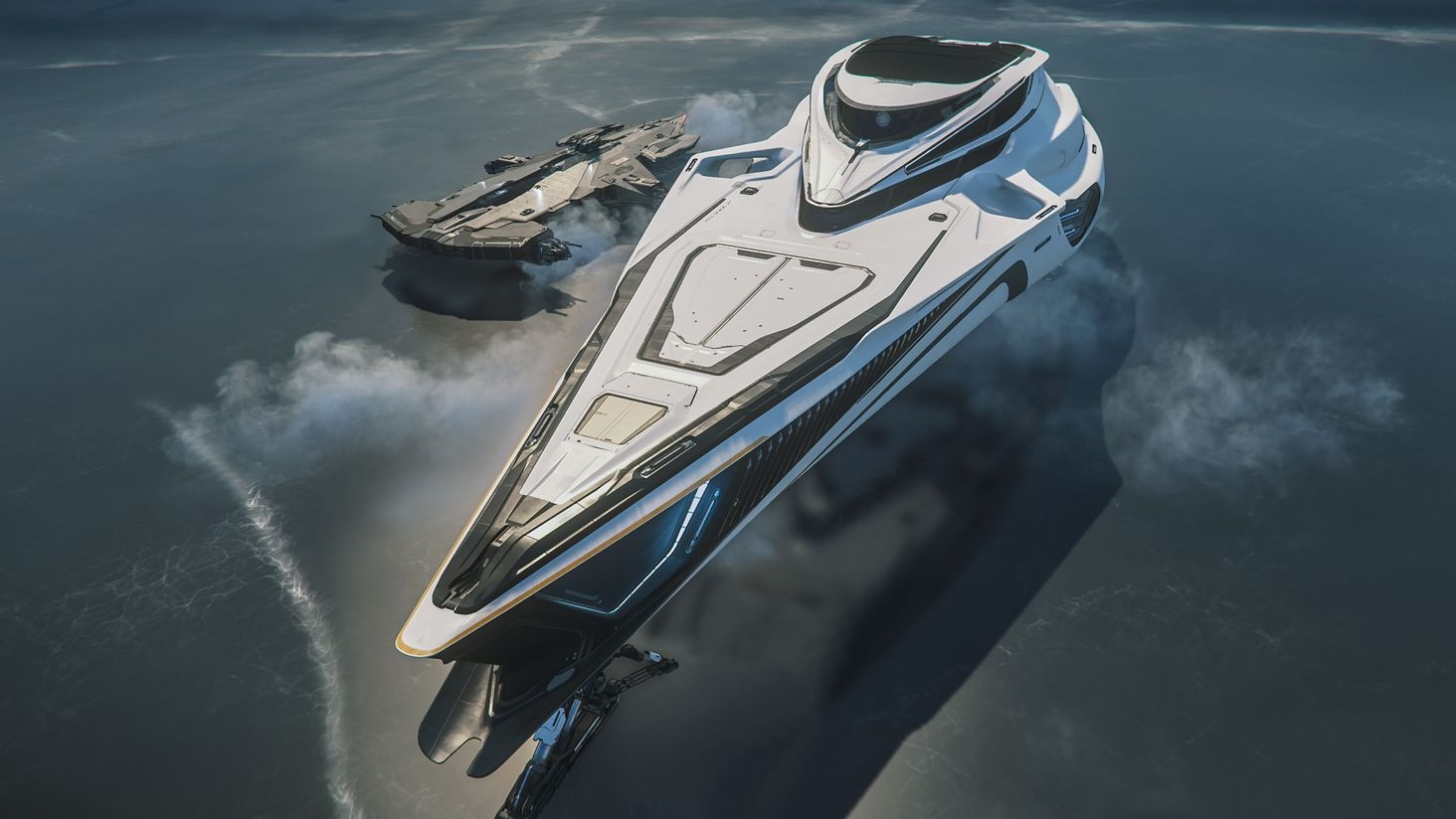 A tiny hammerhead shark and a whale