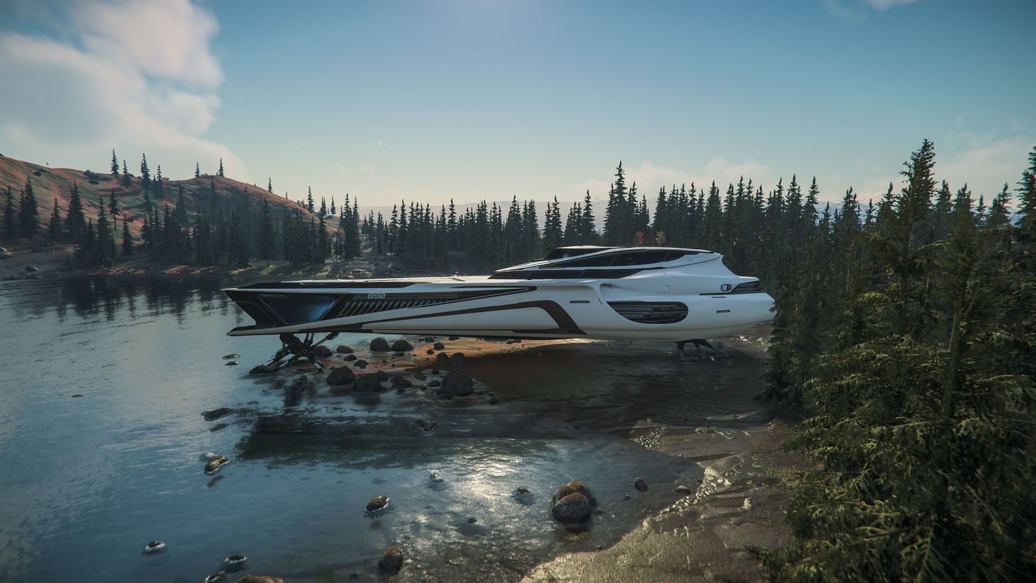 A beautiful day by the river