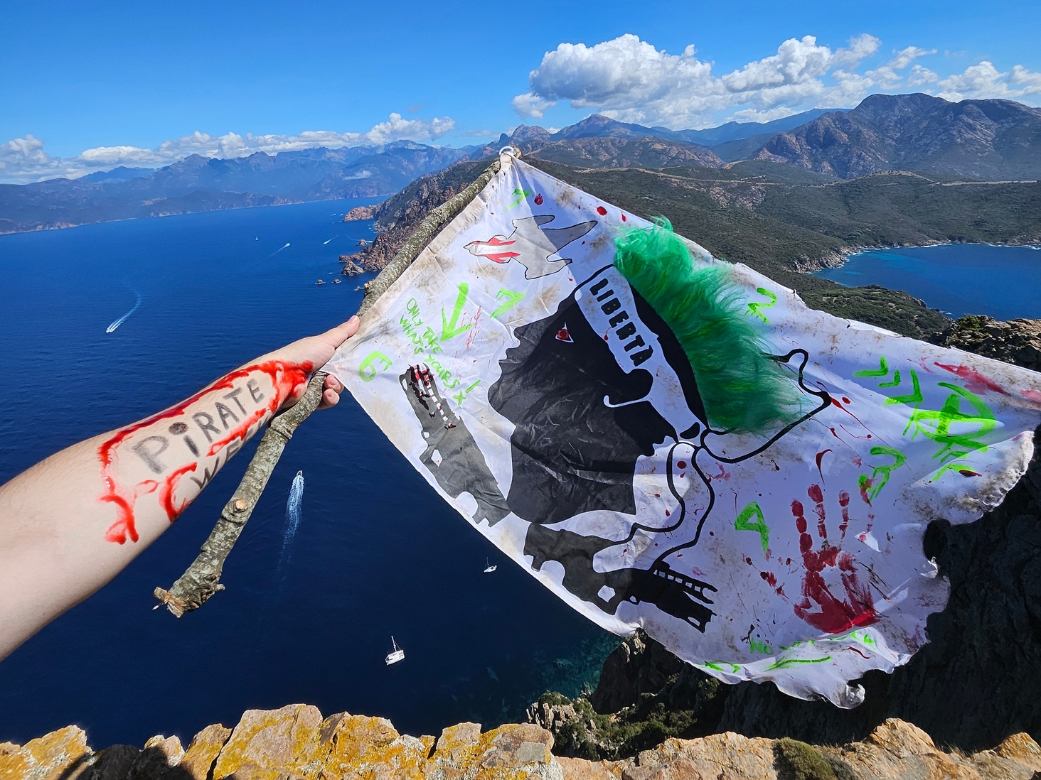 After long hours of walking