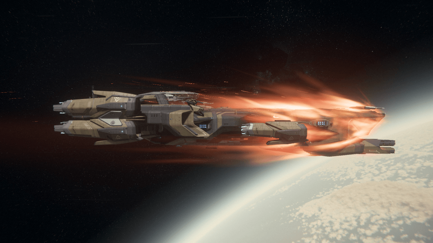 Flying the Idris in atmosphere was a pain in the ass -and it ate tons of fuel - but the reentry effects almost made up for it... almost