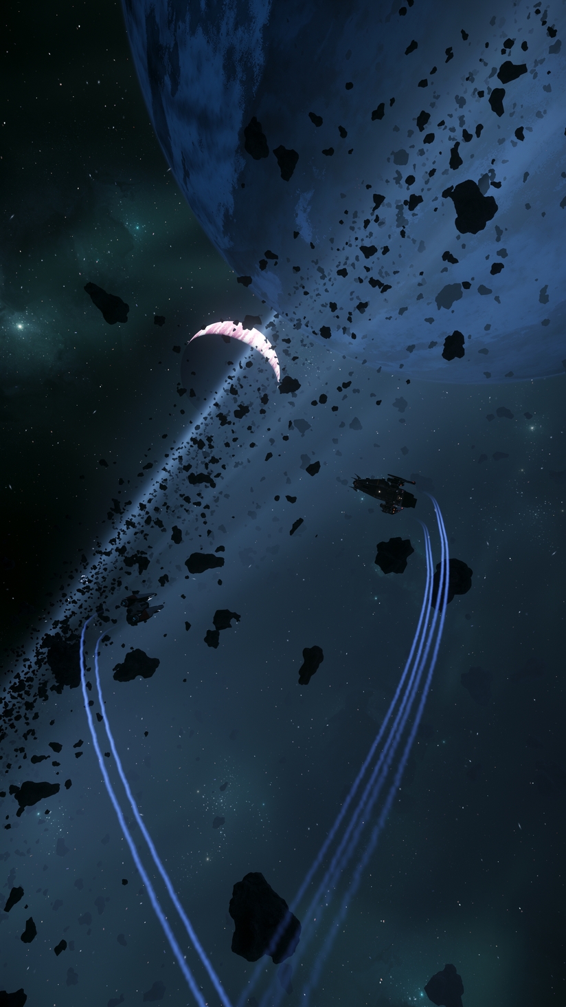 Player Guardian on an NPC Corsairs tail. 
