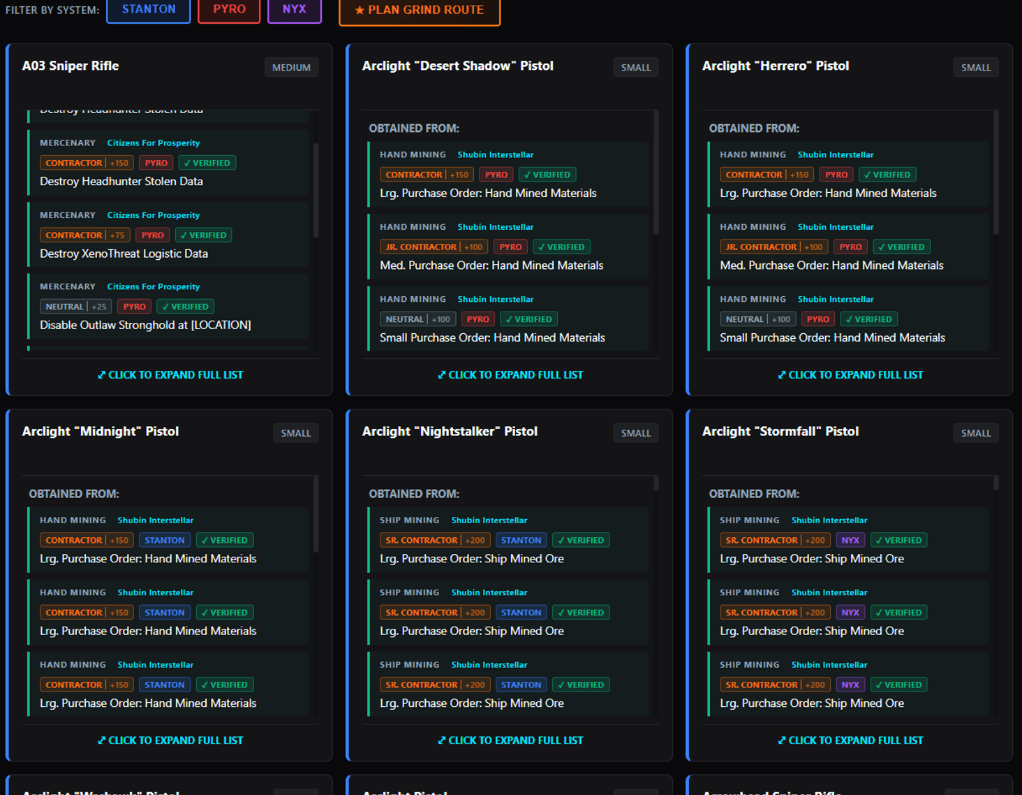 Weapon Blueprint Selection