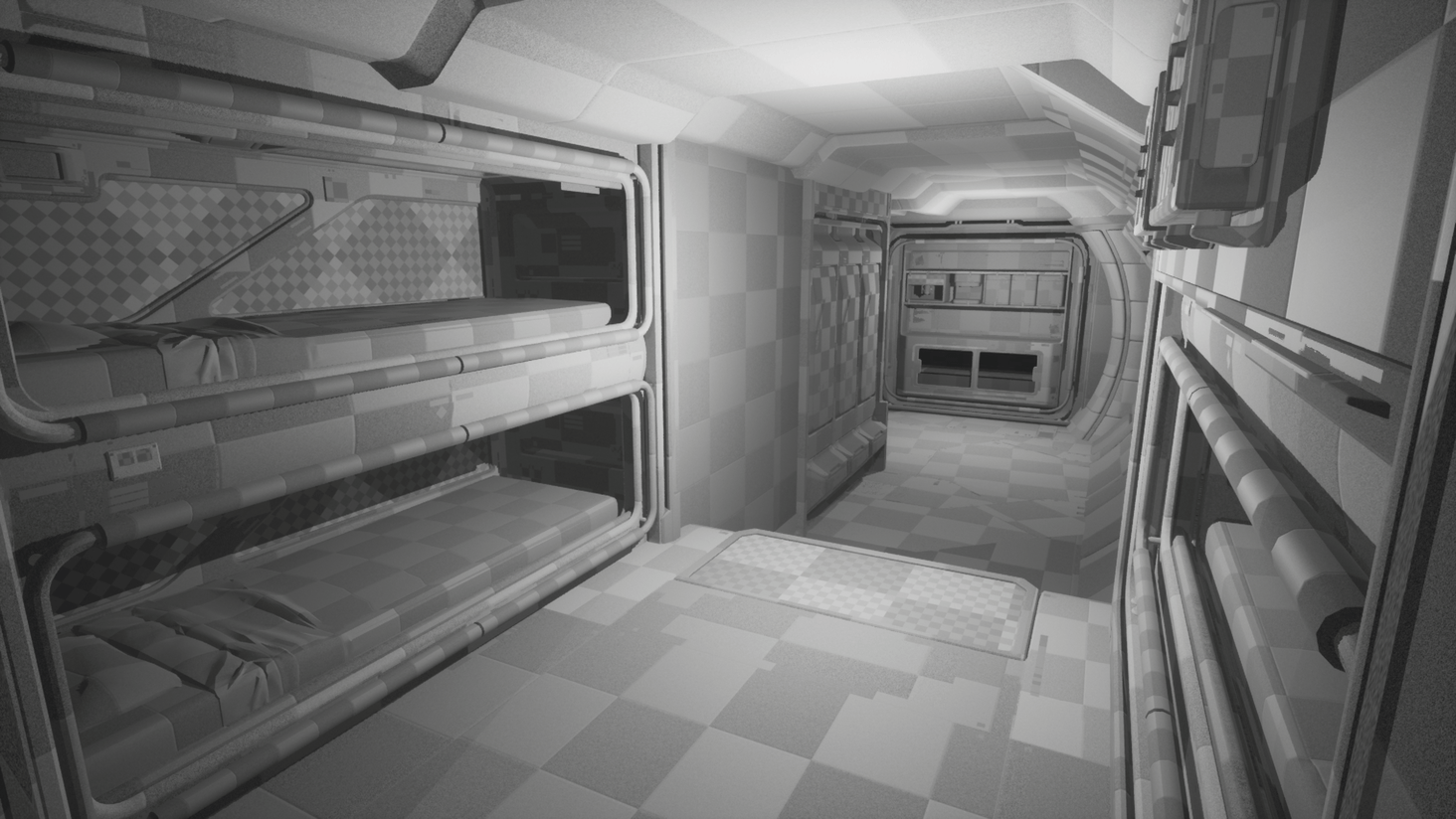 Three beds for the main crew