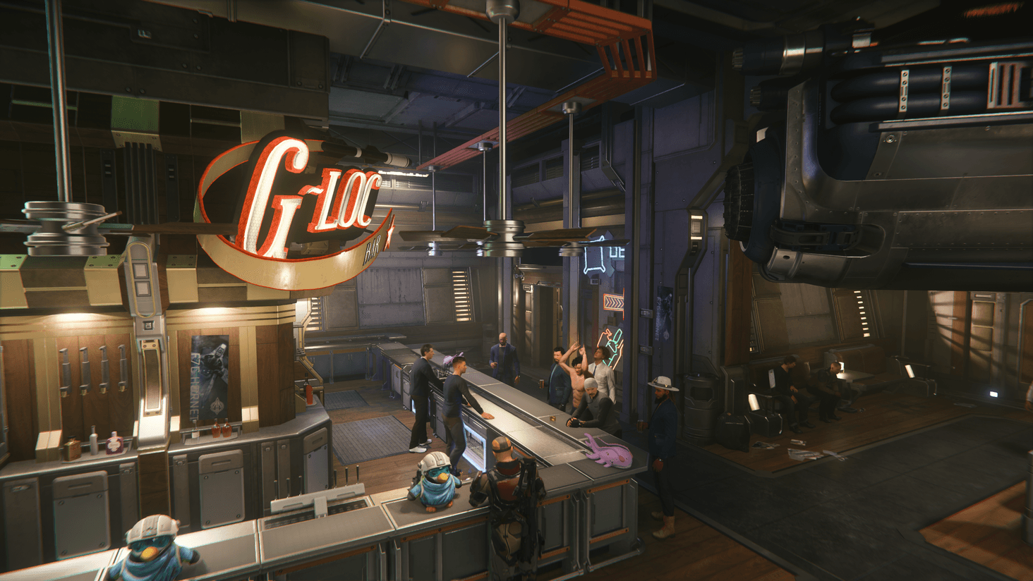 Making some new friends at G-Loc Bar Area 18!