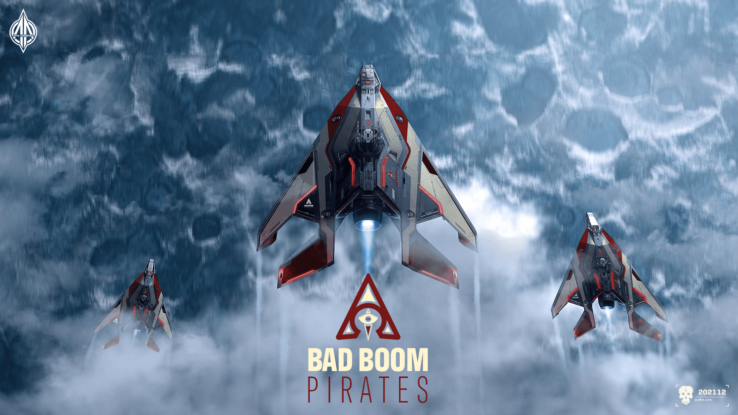 Arrow Bad Boom Pirates, Red and Off-White 
